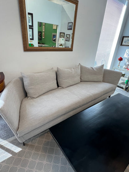 Curved Cream Sofa