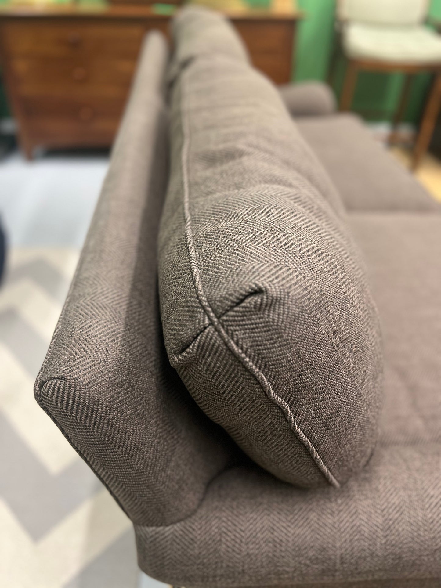 Chocolate Houndstooth Sofa