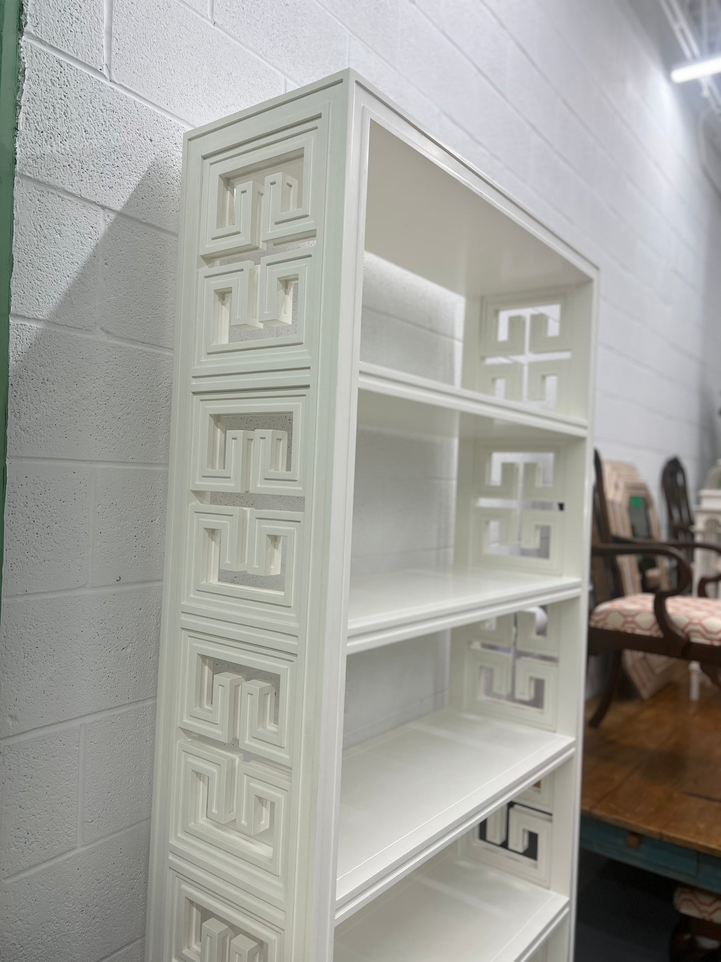 Greek Key Tall Bookcase