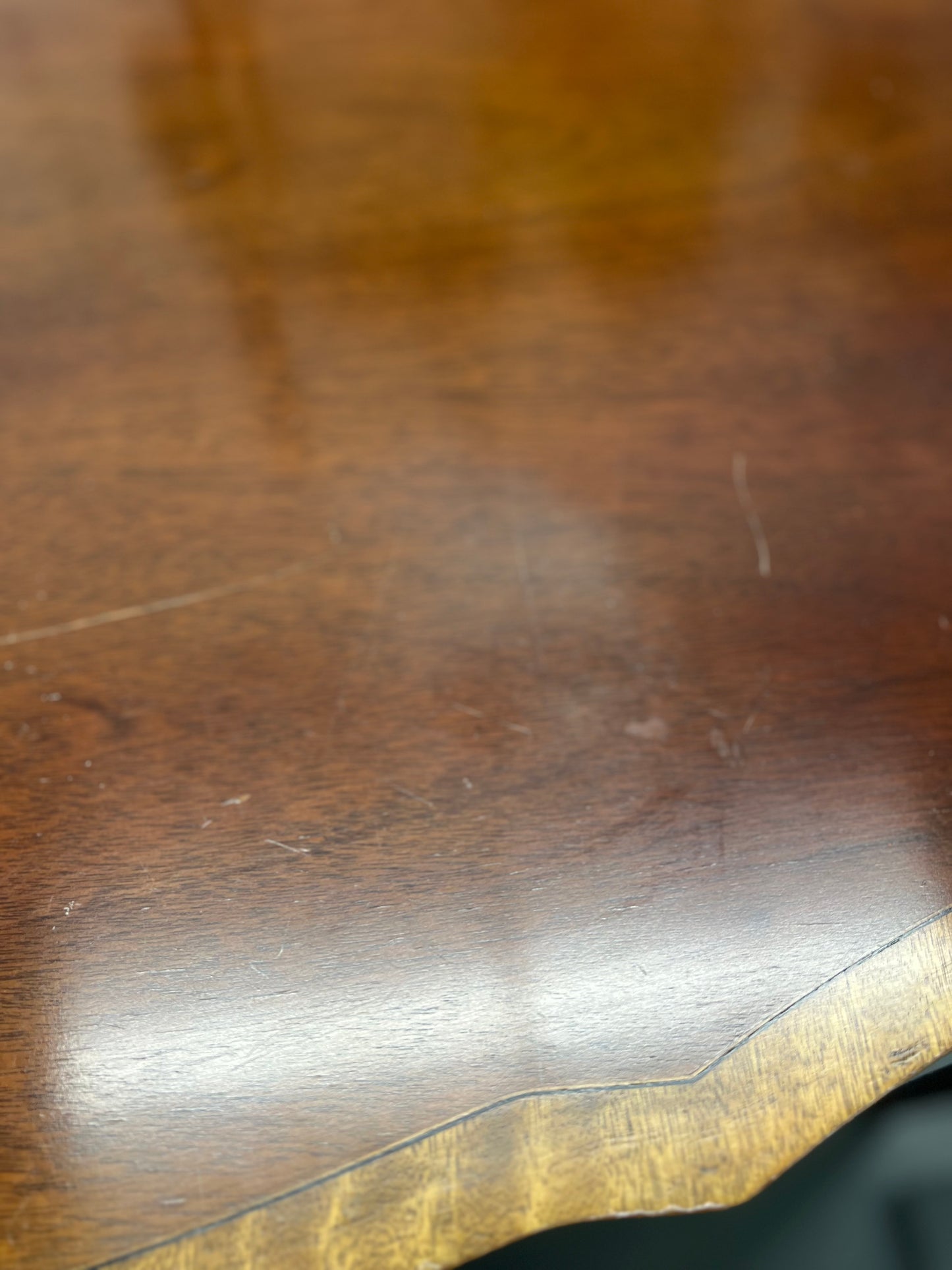 Councill Federal Style Mahogany & Satinwood Serpentine Sideboard