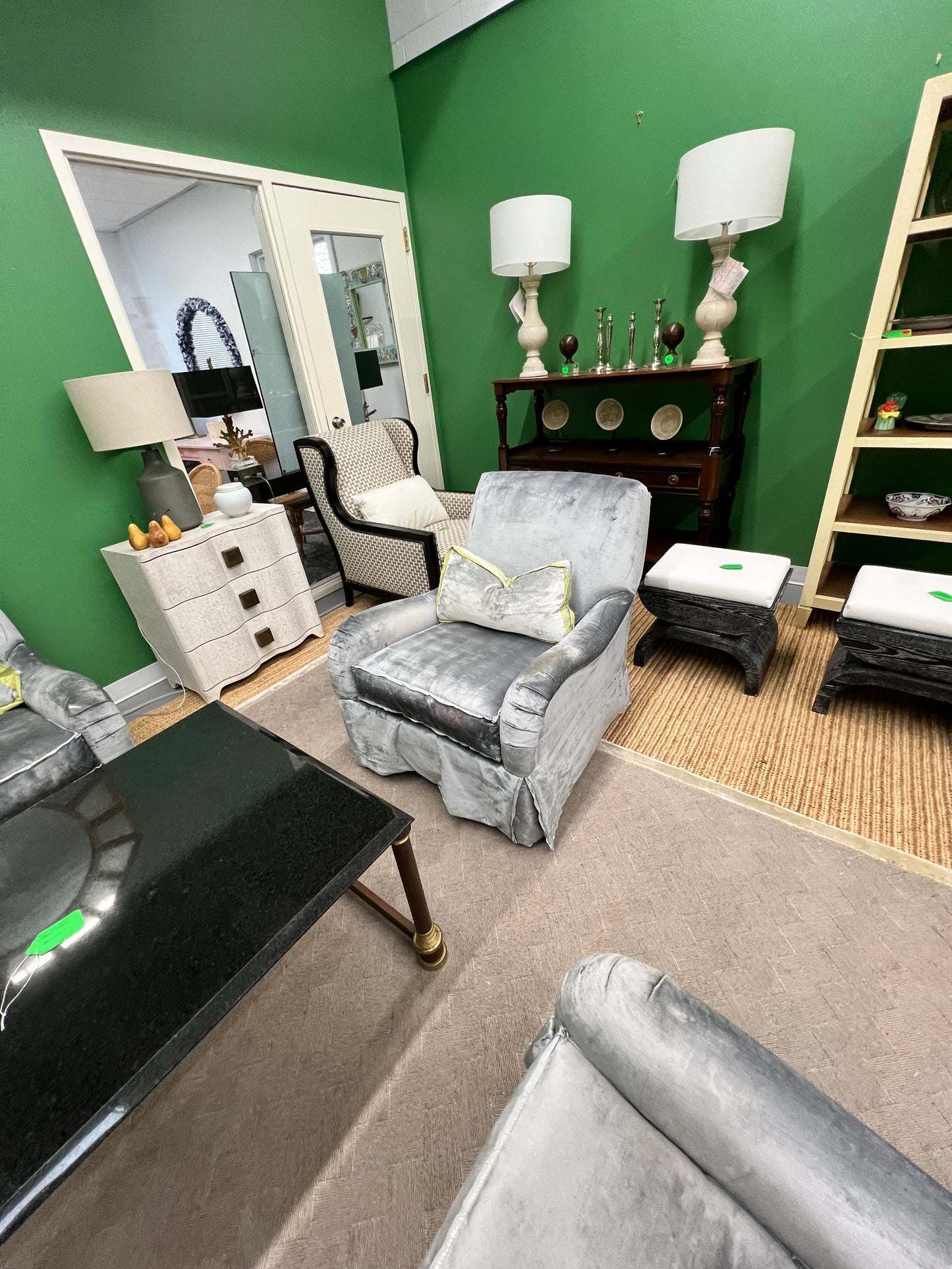 Silver Club Chairs