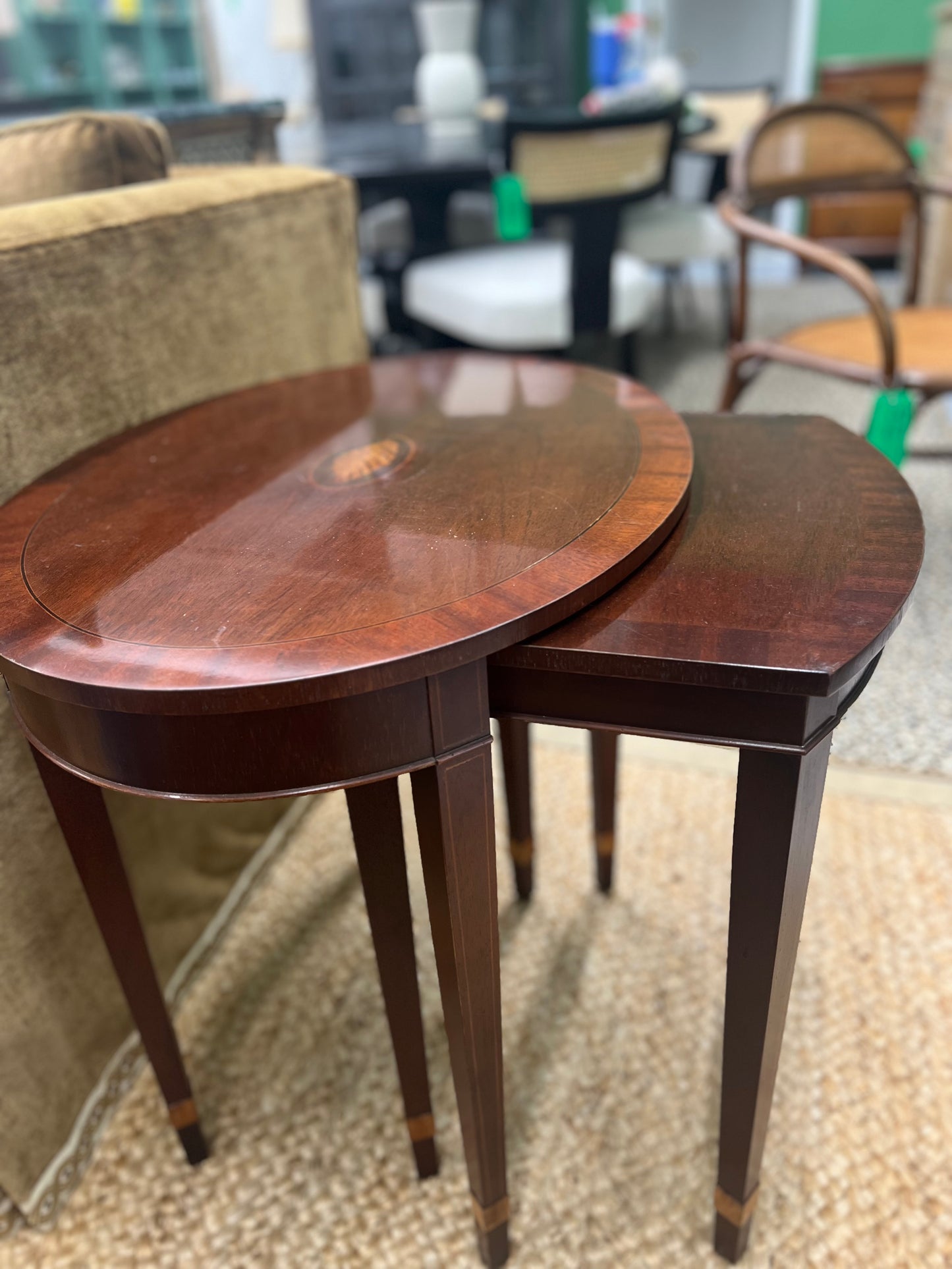 Baker Mahogany Stacking Table