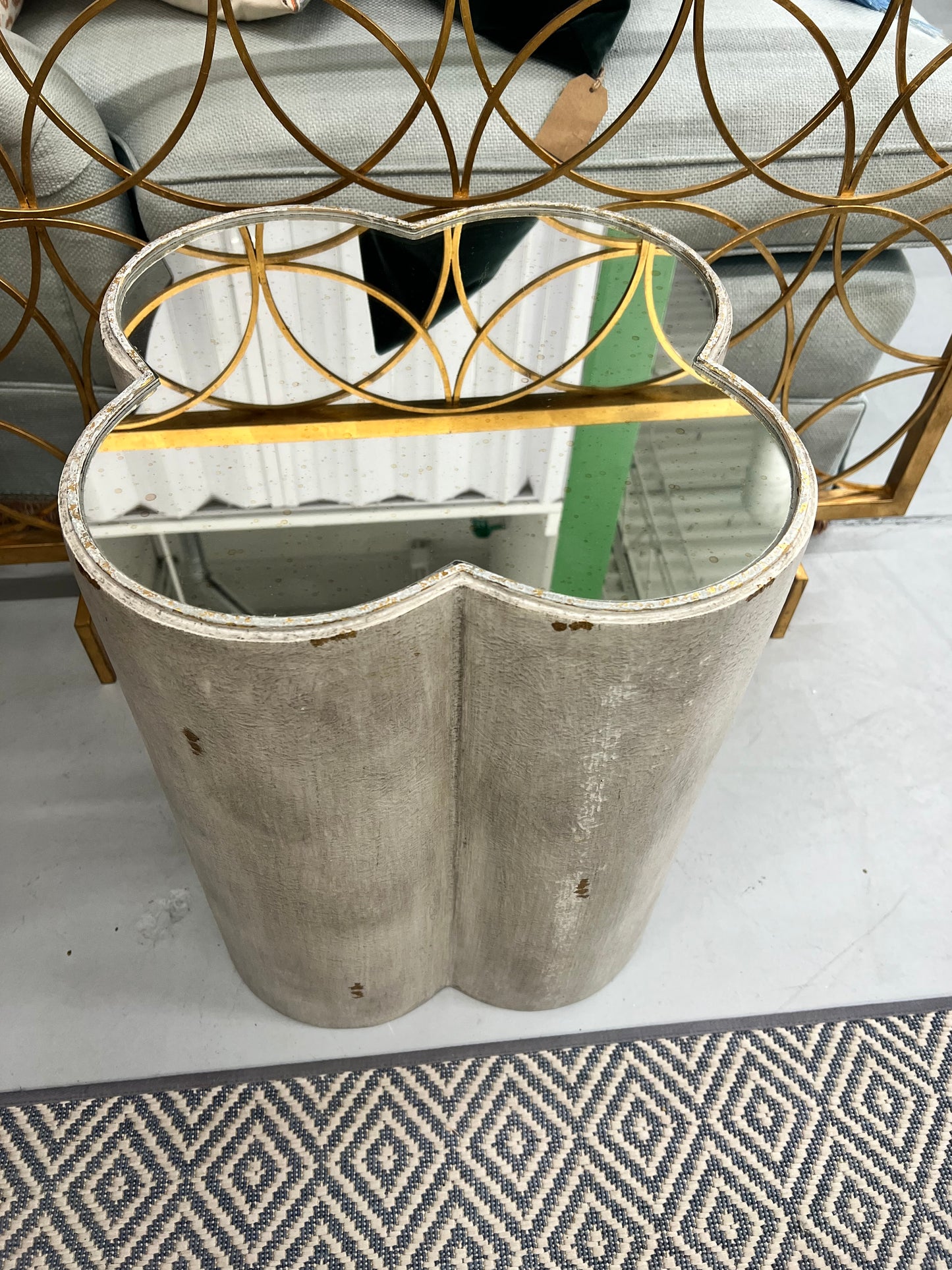 Gabriella White Pedestal Table