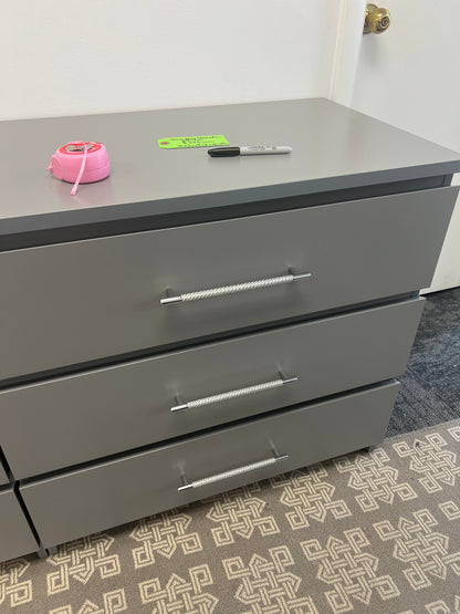Small Gray Laminate Dresser