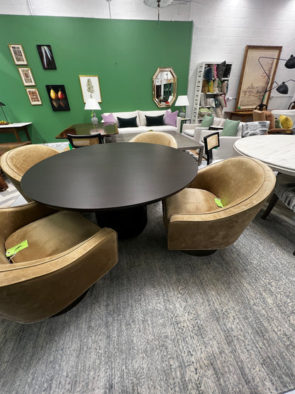 Toron 60” Round Mahogany Table Cb2