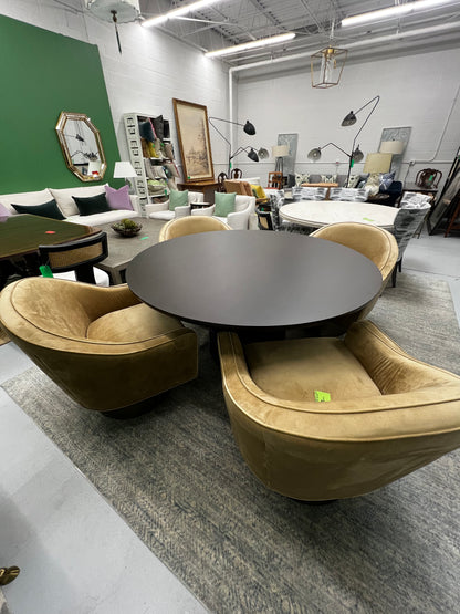 Toron 60” Round Mahogany Table Cb2
