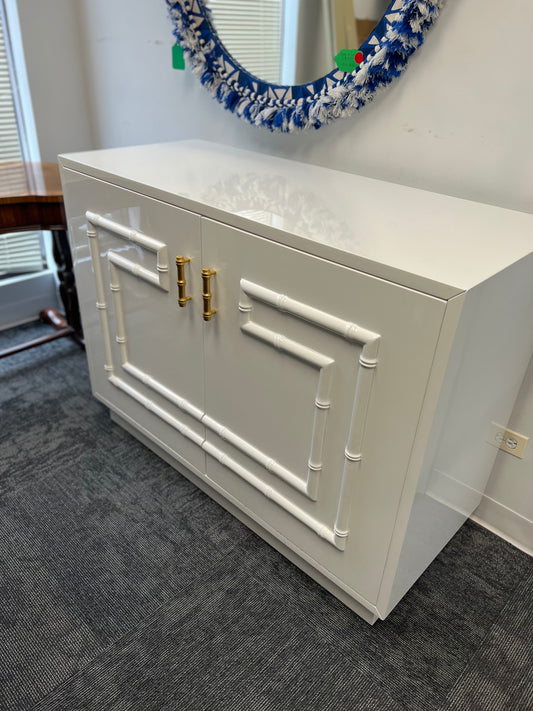 Worlds Away Lacquered Cabinet