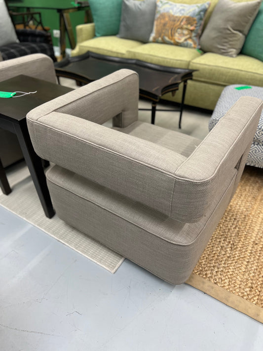 Restoration Hardware Square Swivel Chair