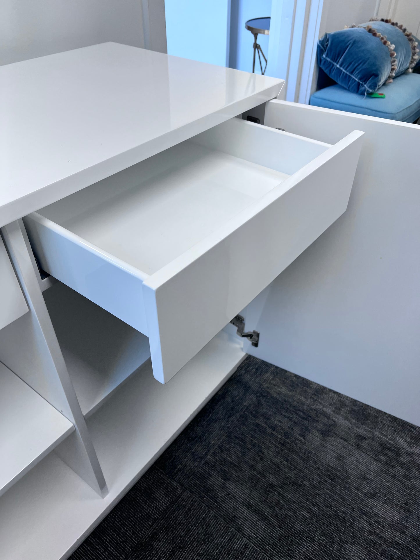 Worlds Away Lacquered Cabinet