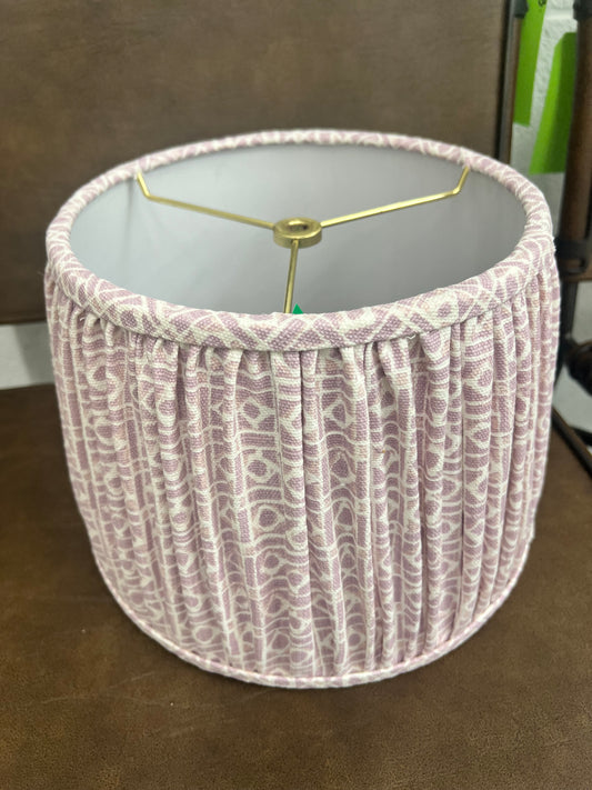 Lavender And White lamp Shade
