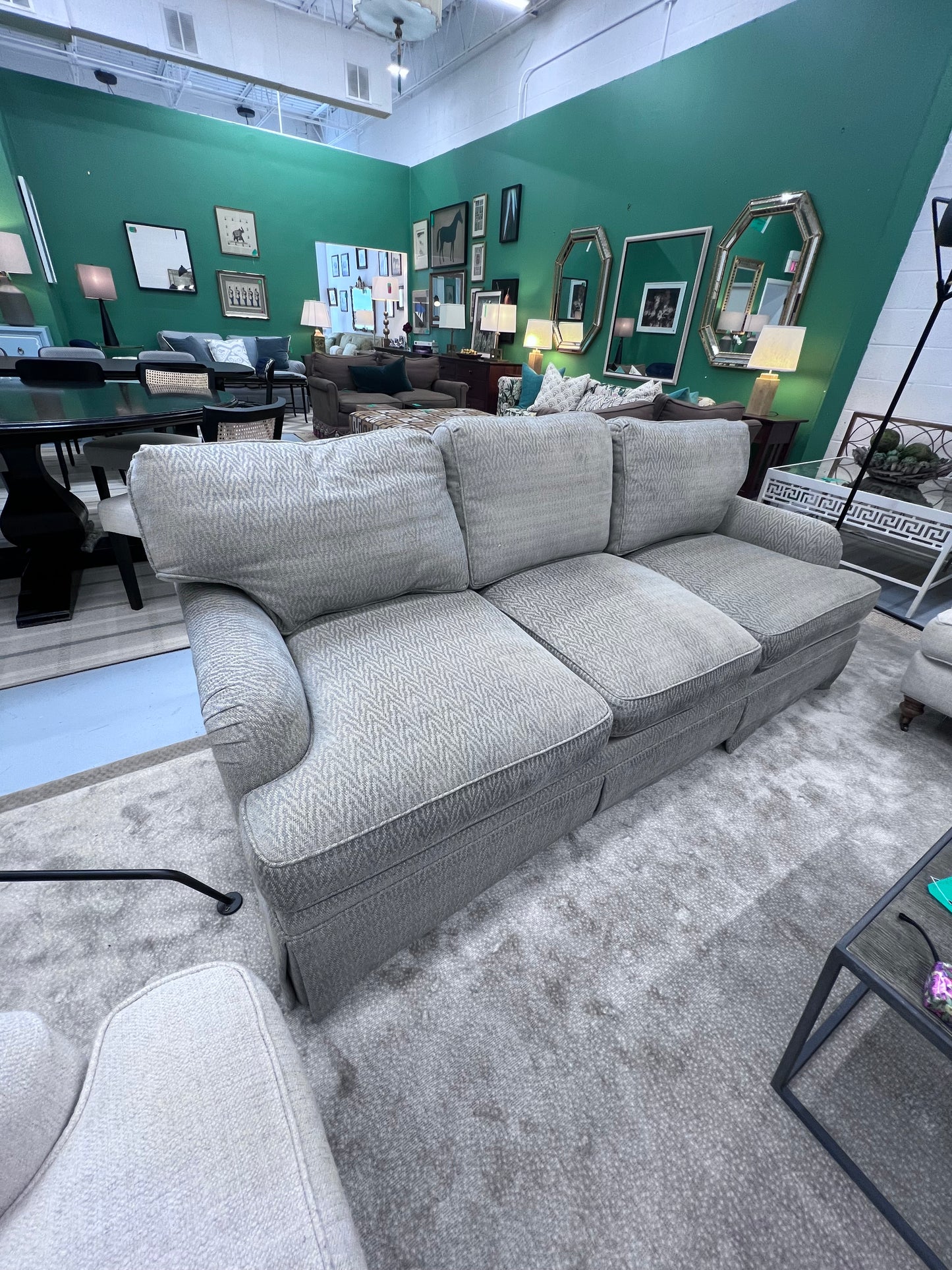 Blue And White Chevron Sofa