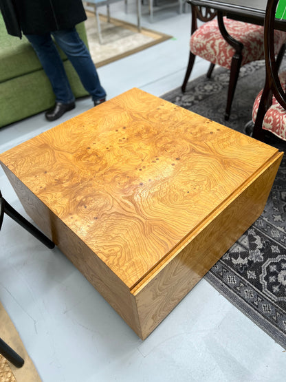 Tiger Wood Cube Coffee Table