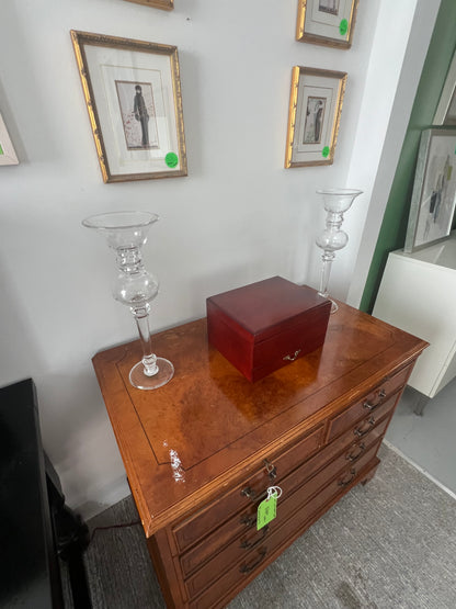 Glass Tall Candle Holder