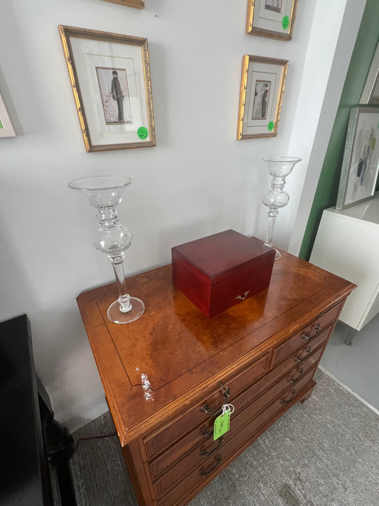 Glass Tall Candle Holder