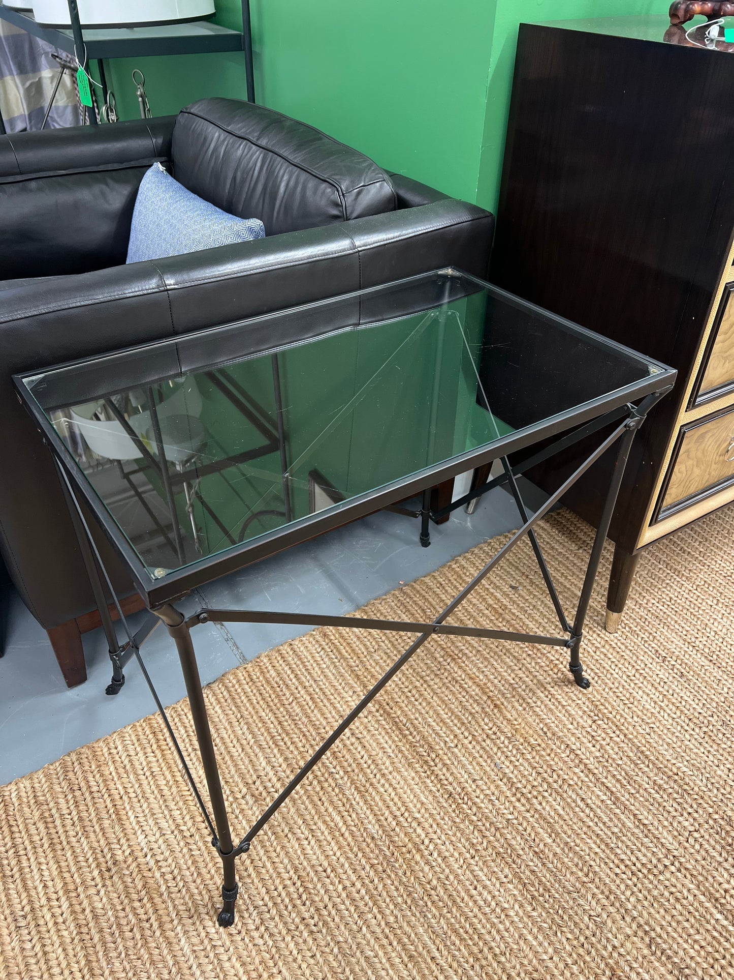 Glass Top Side Table