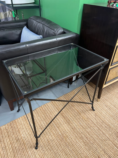 Glass Top Side Table