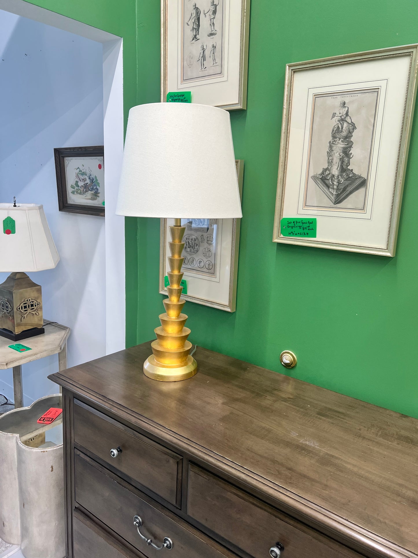 Gold Mat Table Lamp