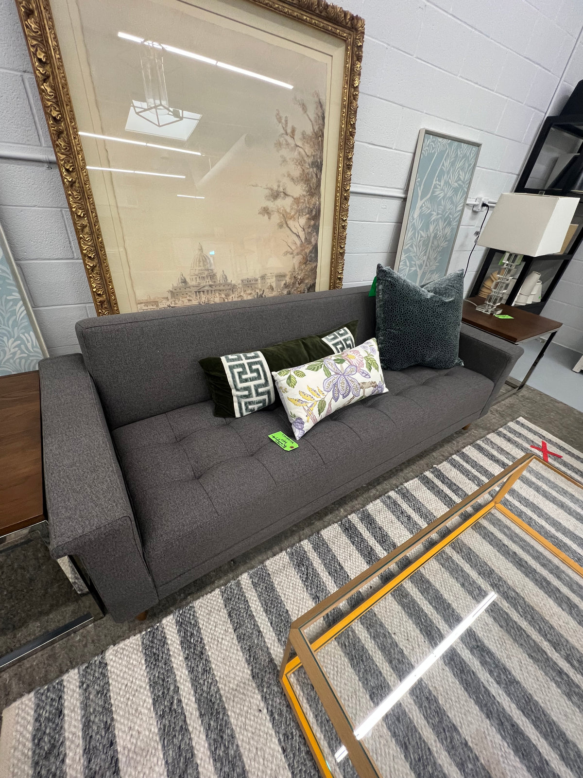 Gus Modern Gray Mid-Century Sofa