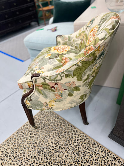 Floral Upholstered Chair
