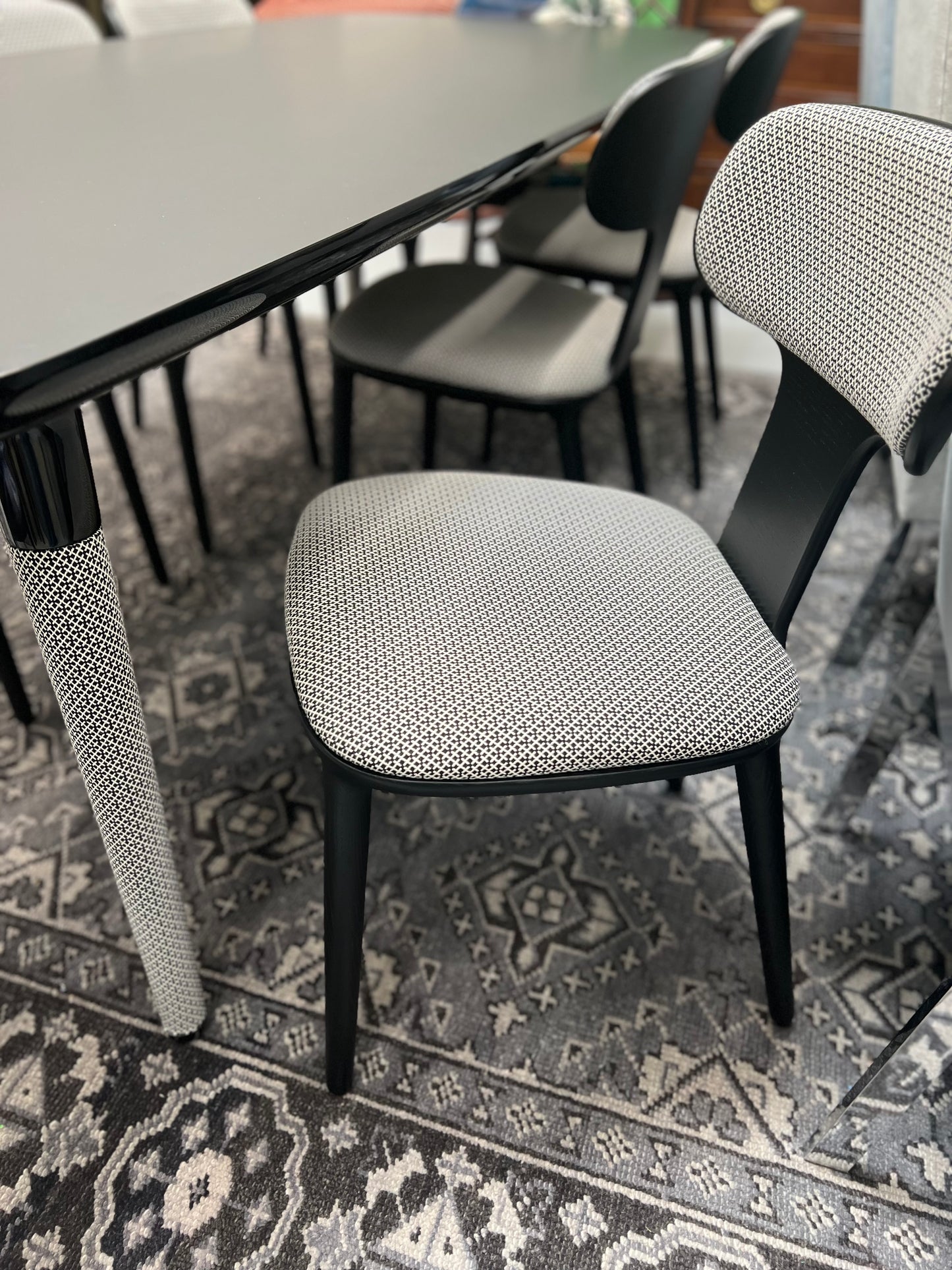 Custom Dining Table And Eight Chairs