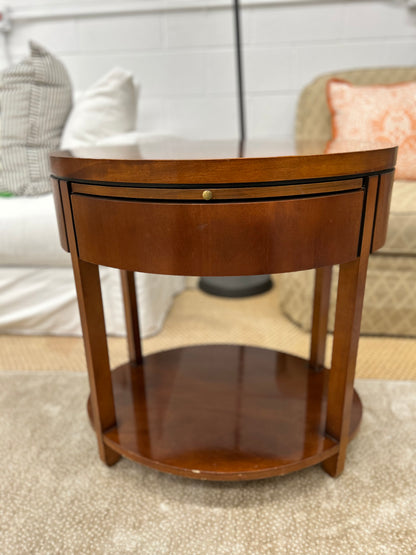 Pair Of Charles Pfister Oval Side Table