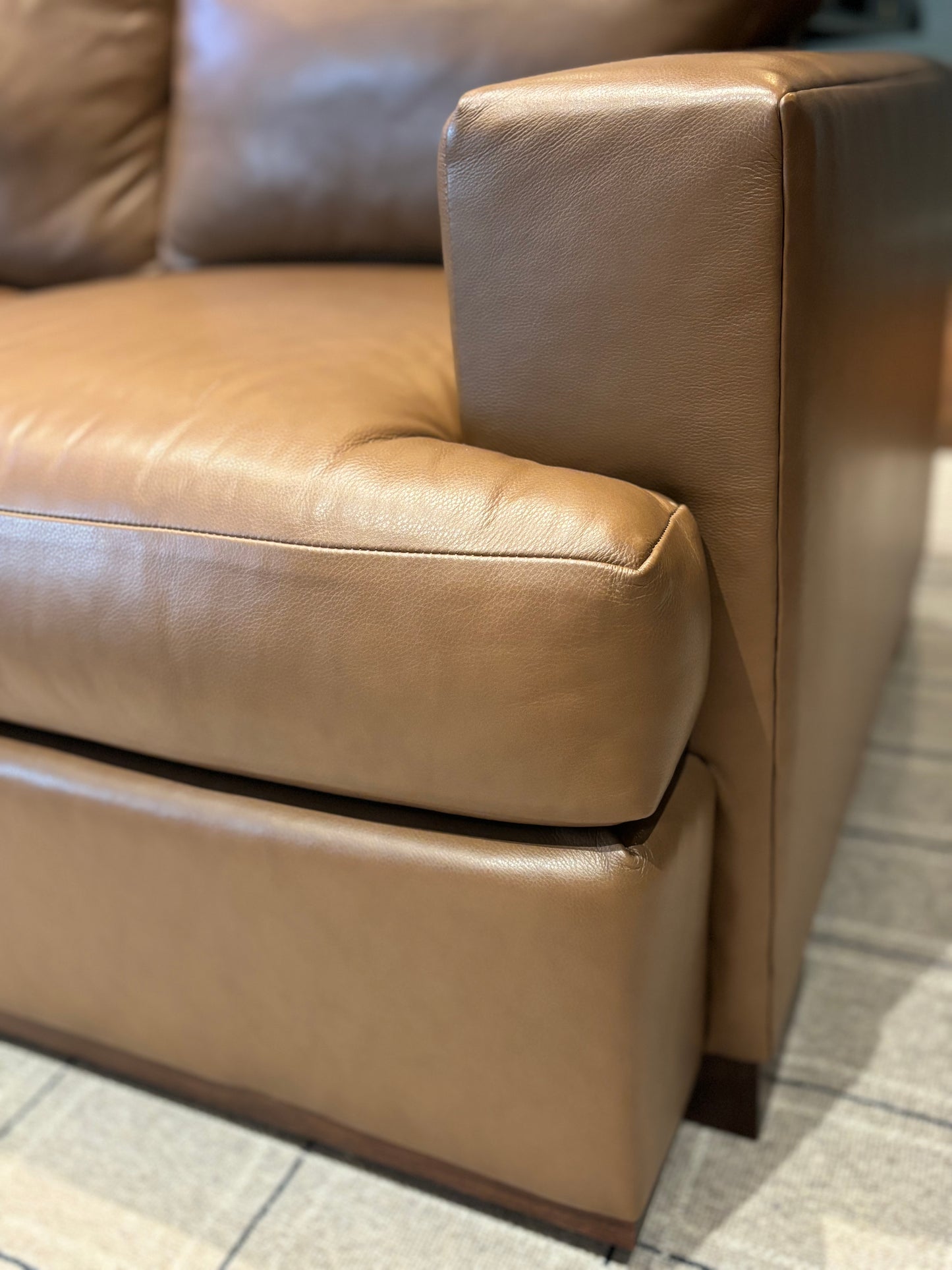 Hickory Chair Leather Sofa