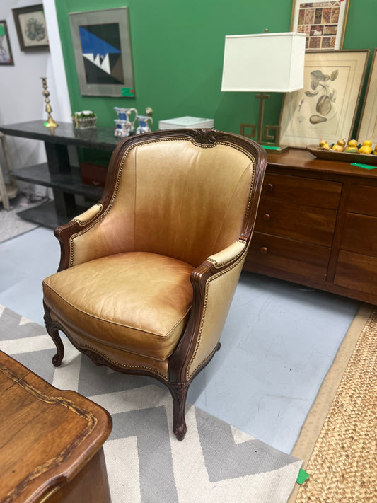 Hancock & Moore Louis XVI Leather Club Chair