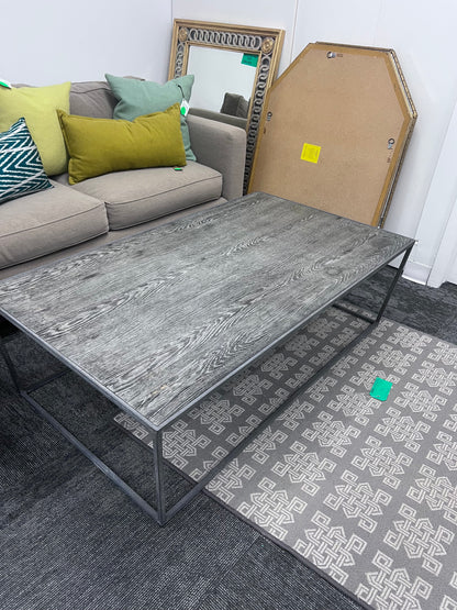 Wood And Metal Coffee Table