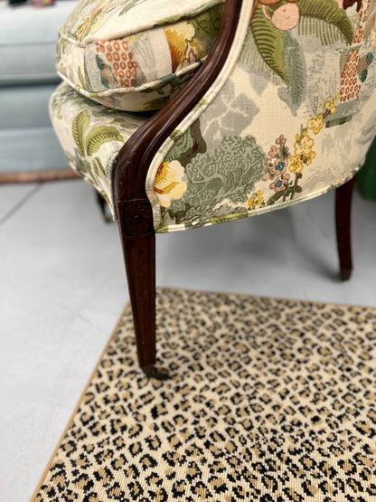 Floral Upholstered Chair