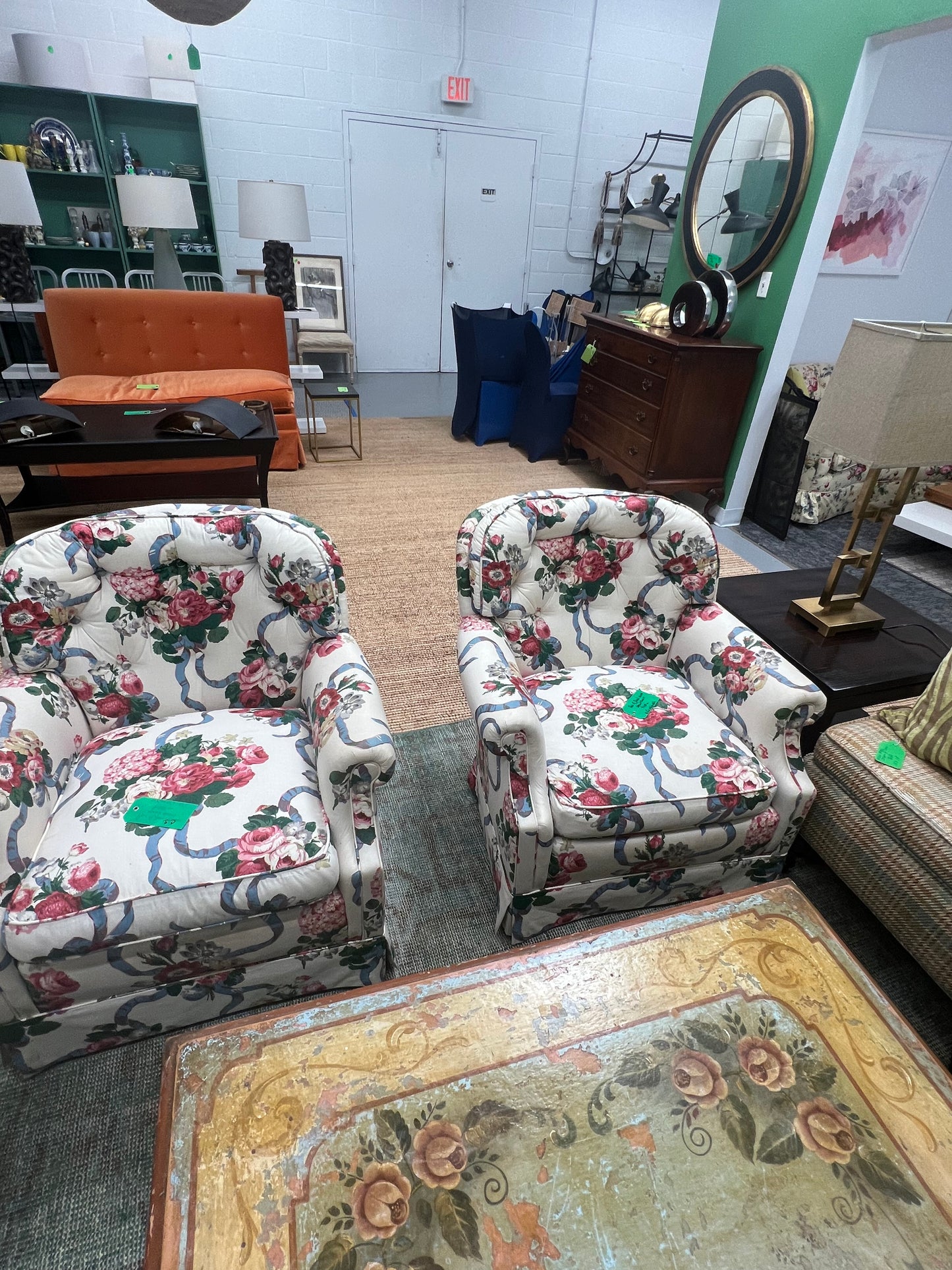 Floral Chintz Club Chair