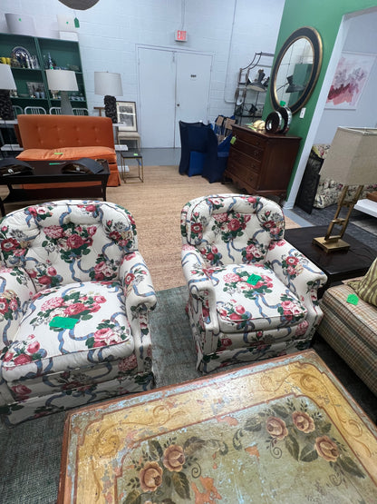 Floral Chintz Club Chair
