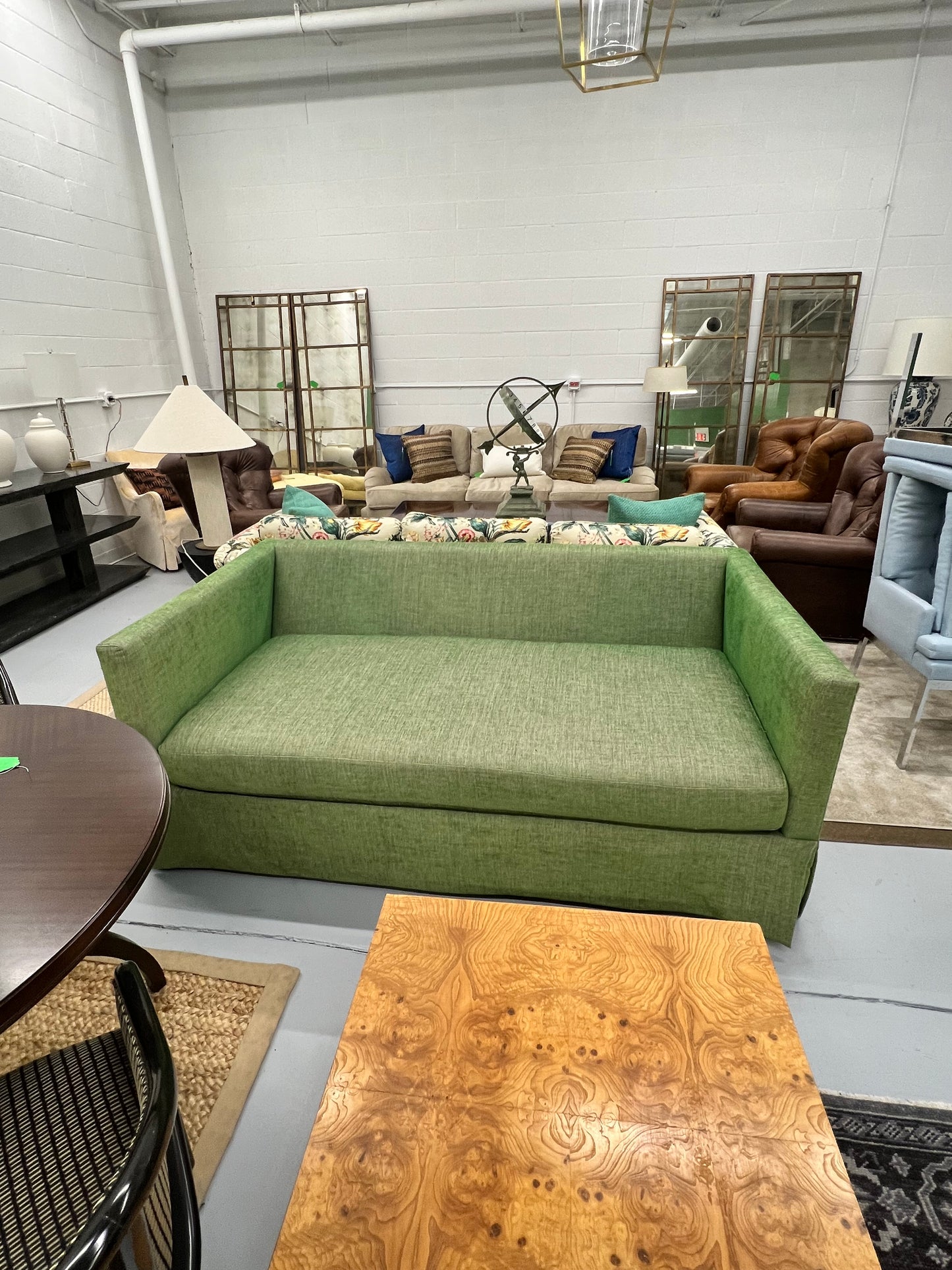 Green Full Sized Pull Out Sofa