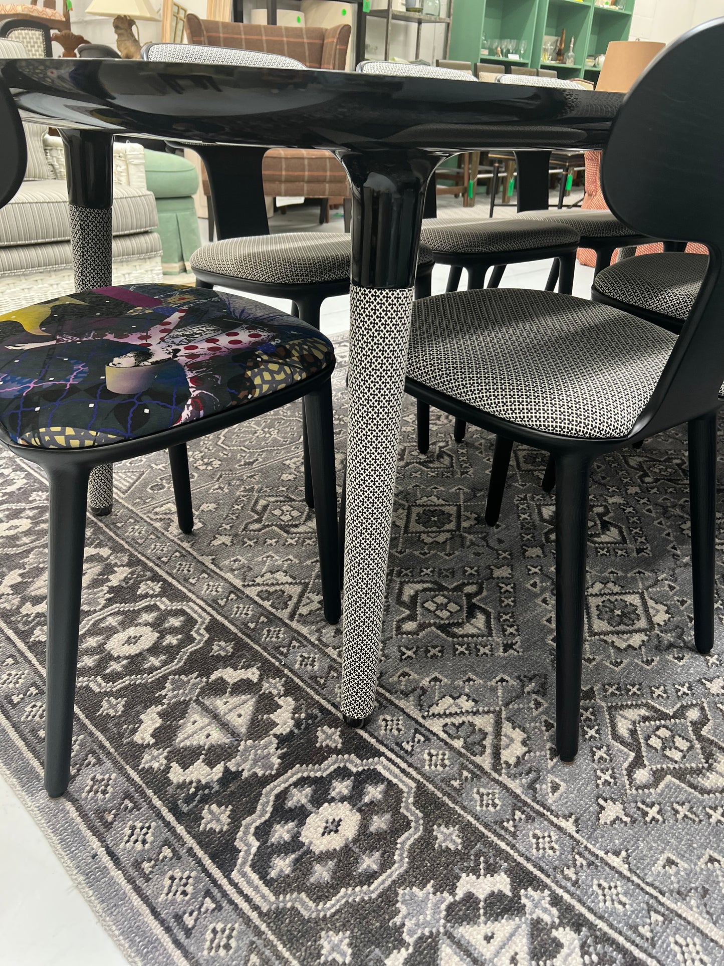 Custom Dining Table And Eight Chairs