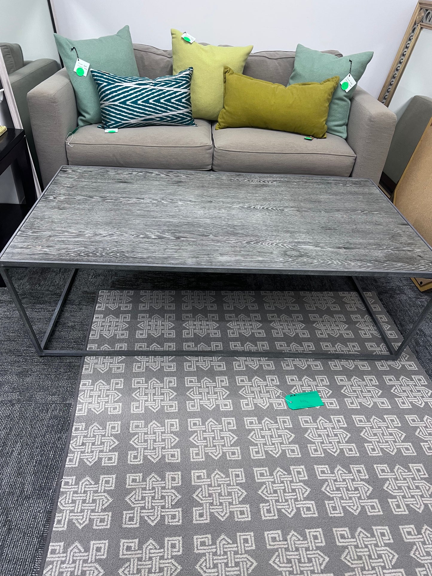 Wood And Metal Coffee Table