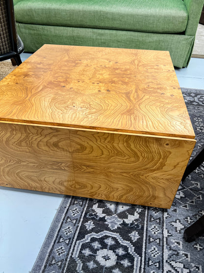 Tiger Wood Cube Coffee Table