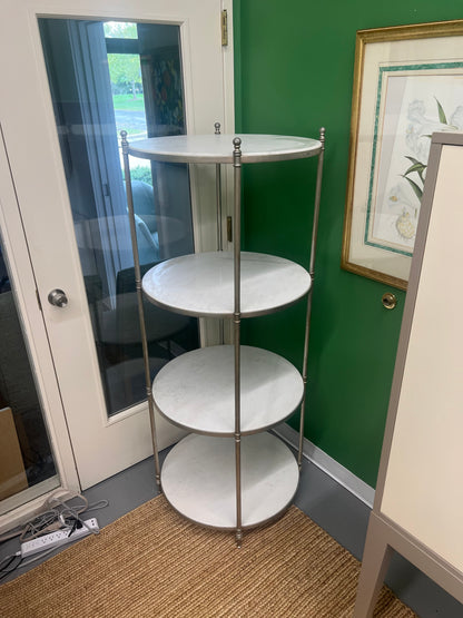 Round Marble Etagere