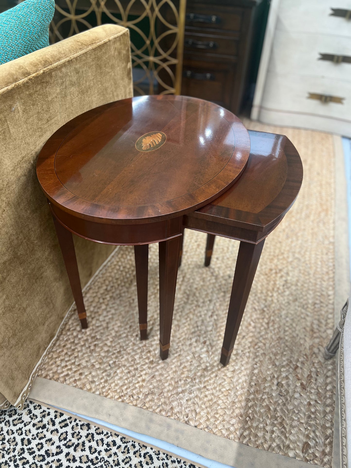 Baker Mahogany Stacking Table