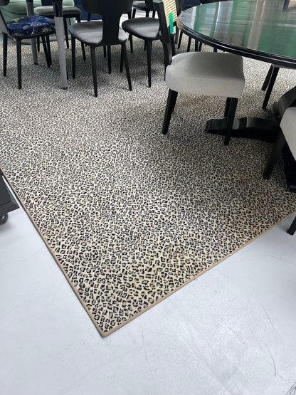 Stark Leopard Print Wool Rug