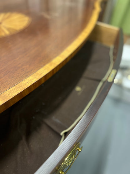 Councill Federal Style Mahogany & Satinwood Serpentine Sideboard