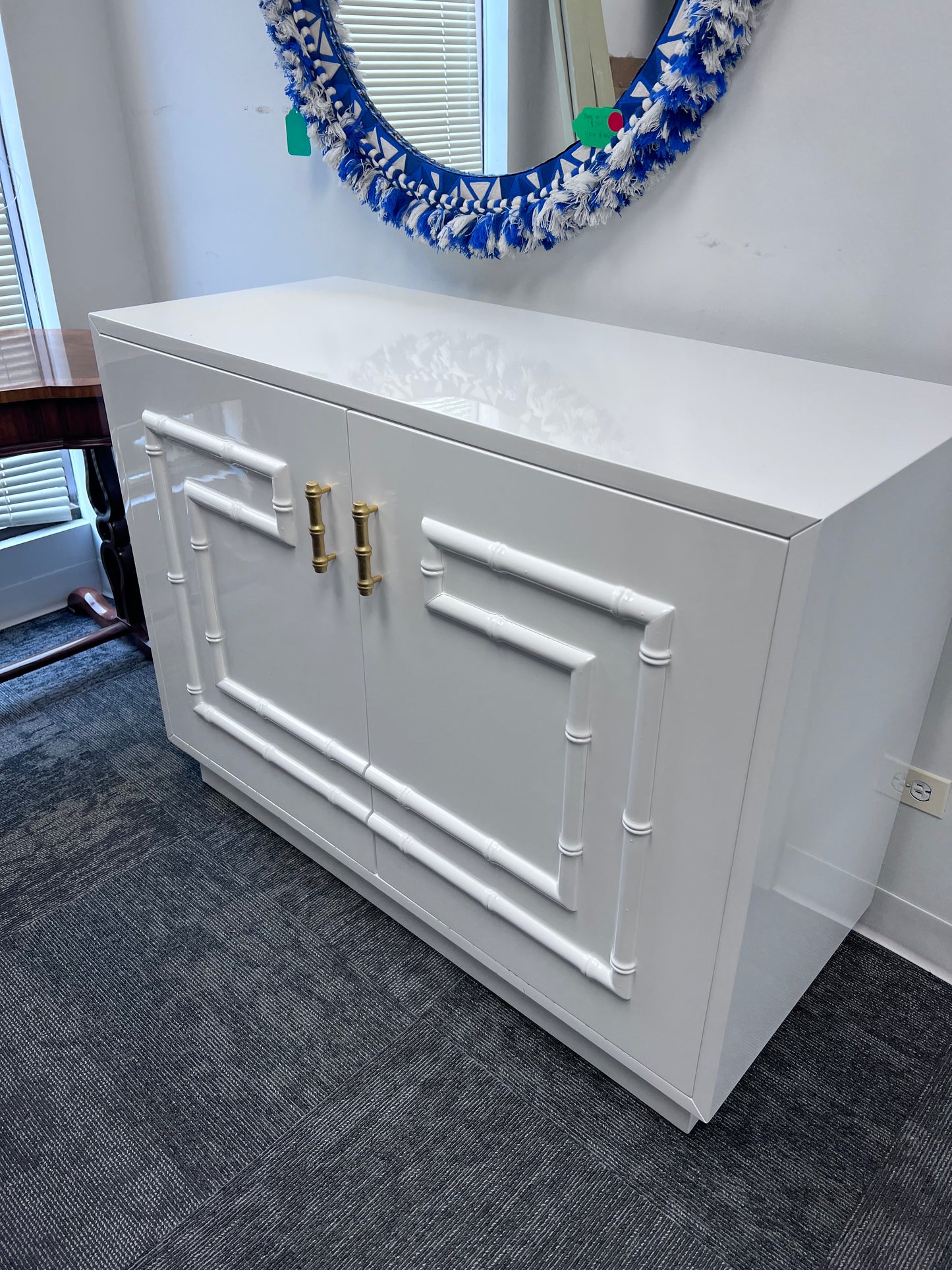 Worlds Away Lacquered Cabinet