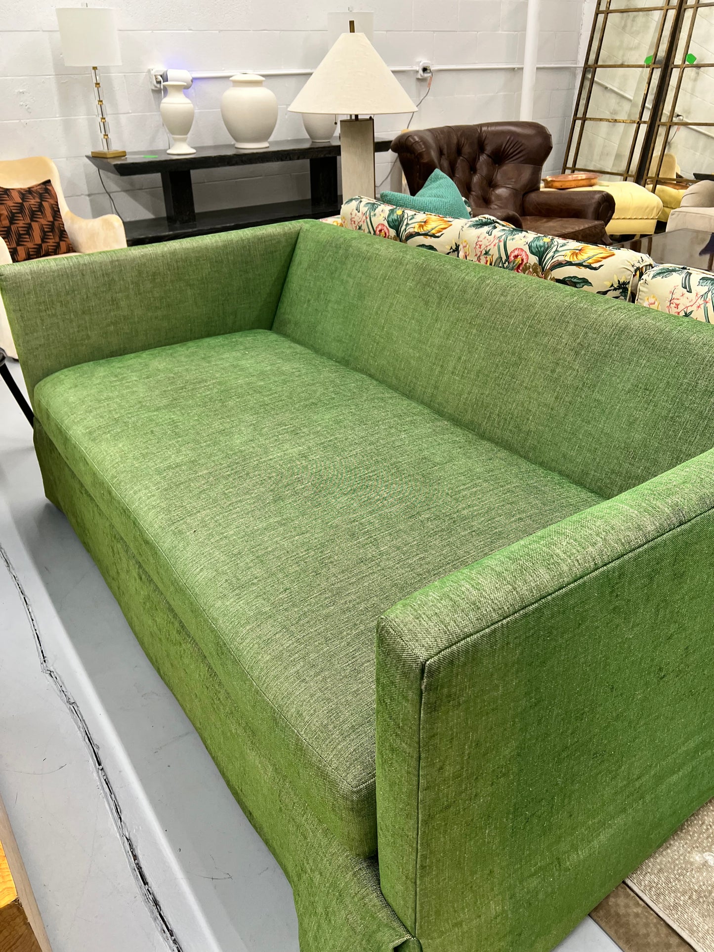 Green Full Sized Pull Out Sofa