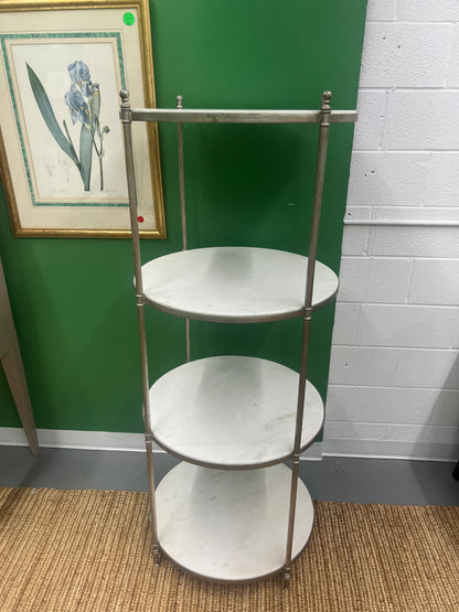Round Marble Etagere