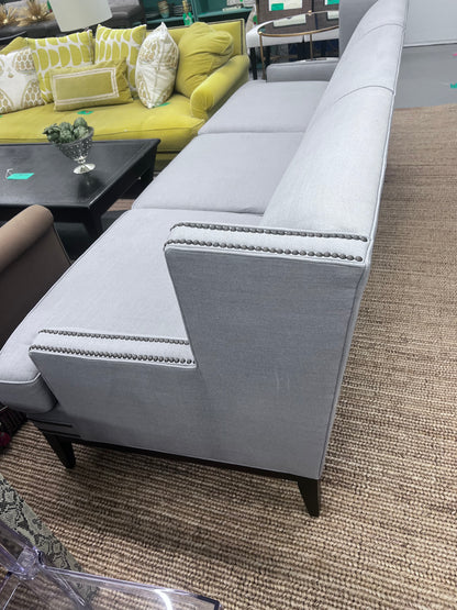 Mitchell Gold Bob Williams Wingback Gray Sofa