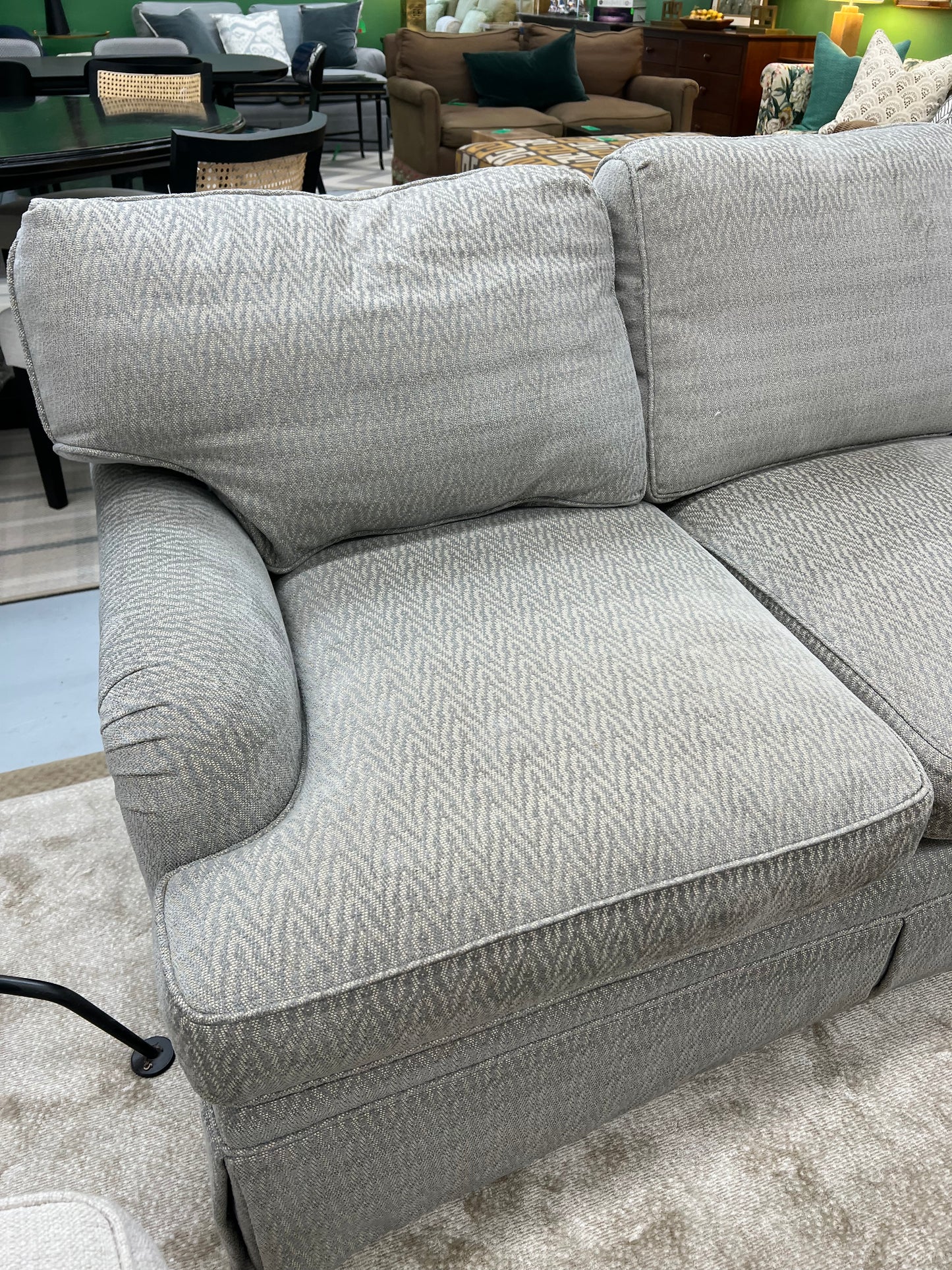Blue And White Chevron Sofa