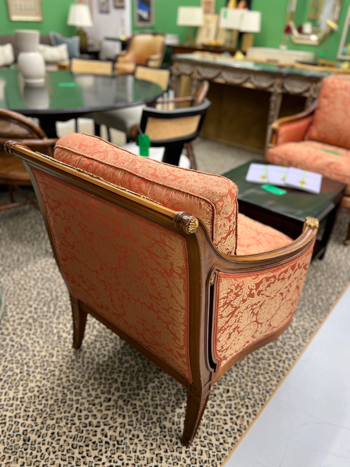 French Louis XVI Style Bergere Chair