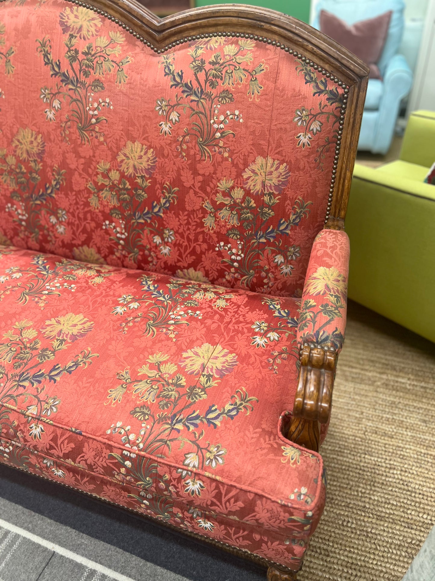 French Louis XVI Style Settee Sofa