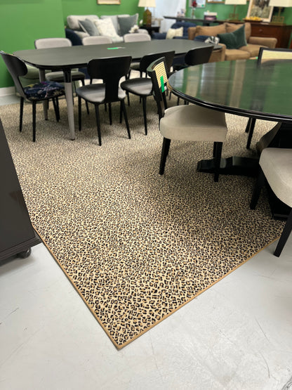 Stark Leopard Print Wool Rug