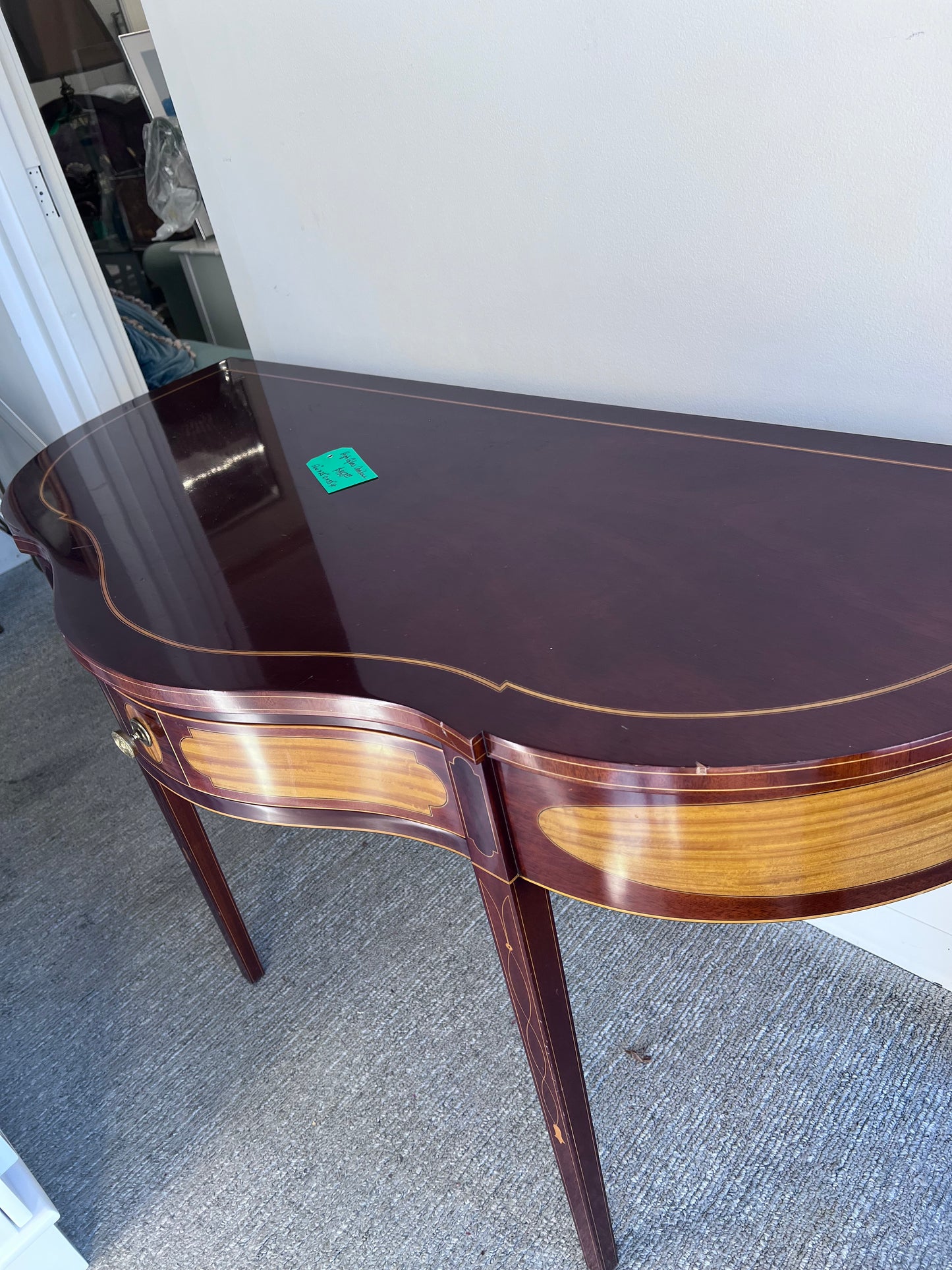 Small Federal Style Hugh Gloss Demilune