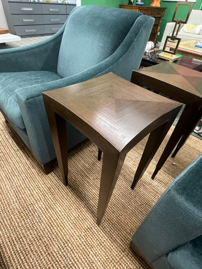 Dark Green Mohair Club Chair