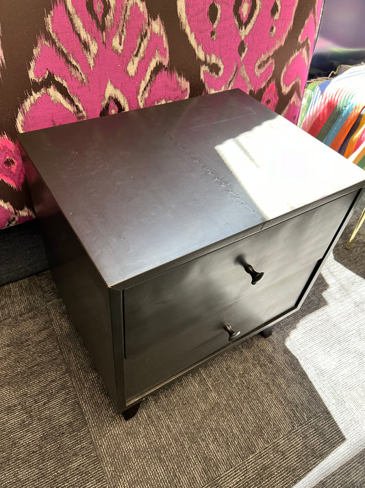 Gray Bedside Table